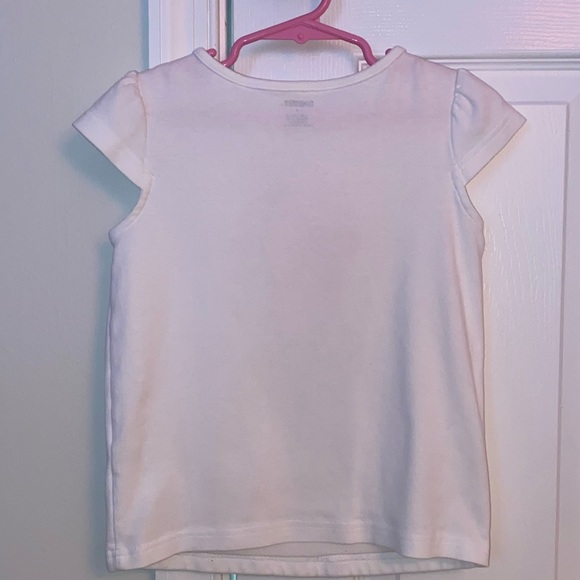 Girls Gymboree white short sleeve flower top size 7 - Picture 4 of 6